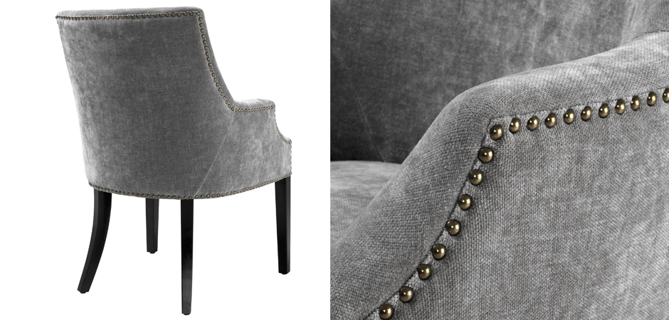 Стул Eichholtz Dining Chair Legacy grey - фото №1
