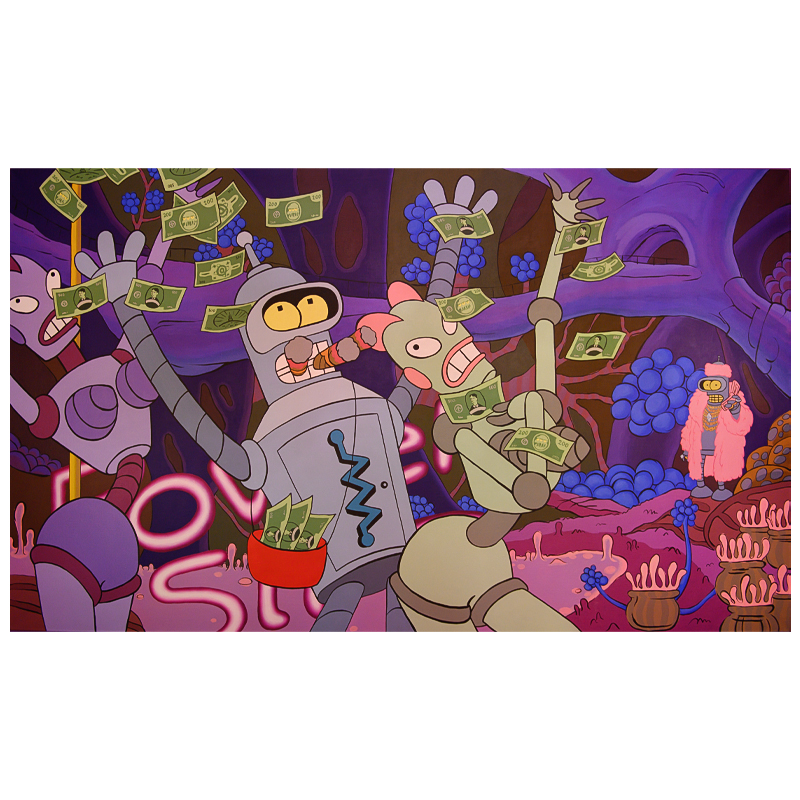 Картина Futurama Bender Make it Rain Мульти Картина Futurama Bender Make it Rain Мульти в Костроме | Loft Concept
