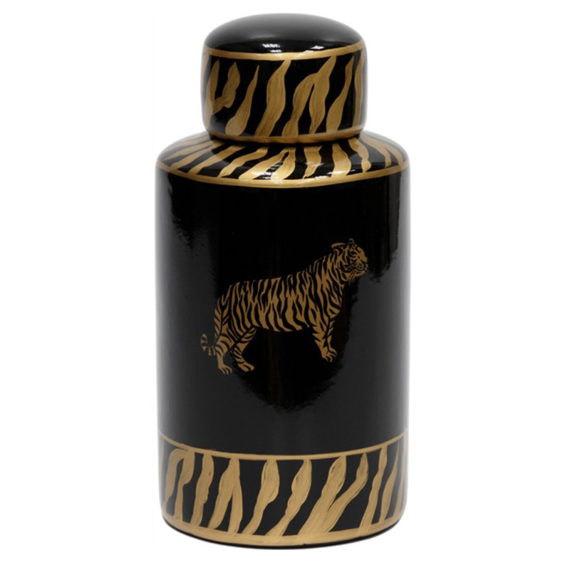 Ваза Tiger Vase black and gold Черный Золотой Ваза Tiger Vase black and gold Черный Золотой в Костроме | Loft Concept
