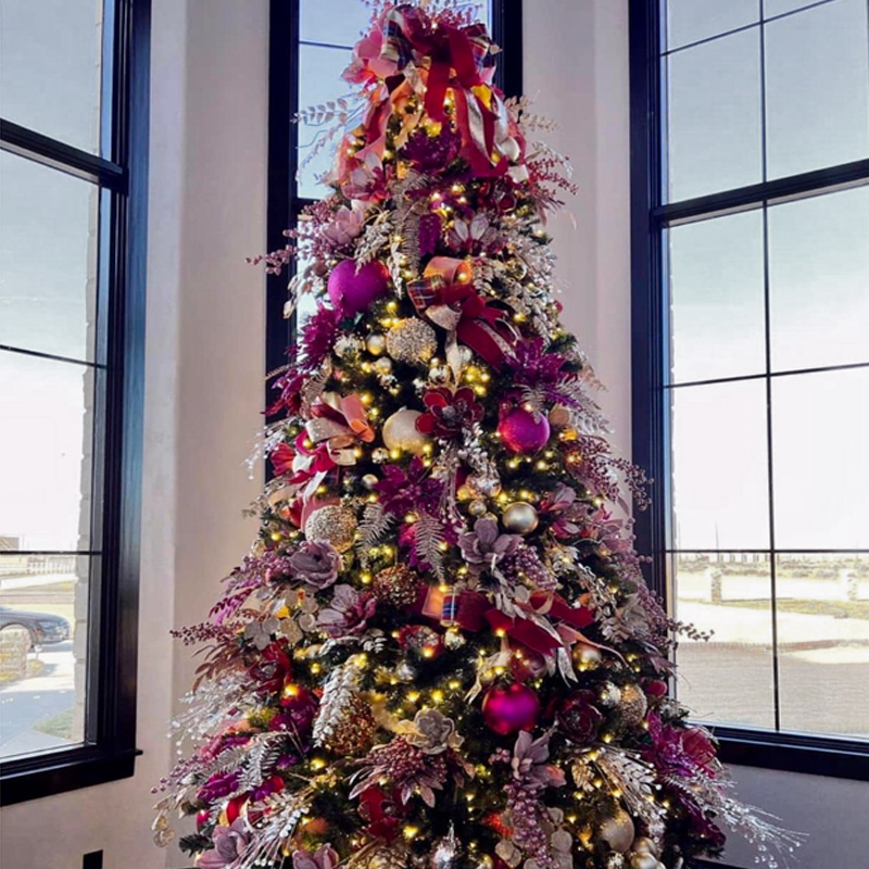 Дизайнерская Елка Премиум украшенная Лиловым Декором Christmas Tree Lilac Premium Лиловый Серебряный Дизайнерская Елка Премиум украшенная Лиловым Декором Christmas Tree Lilac Premium Лиловый Серебряный в Костроме | Loft Concept