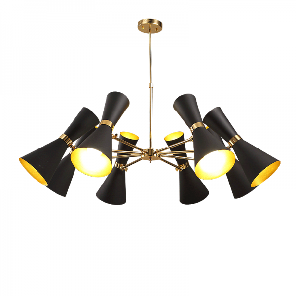 Люстра Delightfull Cairo Chandelier Глянцевое золото Черный Люстра Delightfull Cairo Chandelier Глянцевое золото Черный в Костроме | Loft Concept