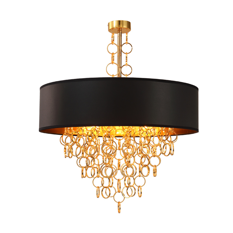 Люстра Ritz Rings Chandelier Золотой Черный Люстра Ritz Rings Chandelier Золотой Черный в Костроме | Loft Concept