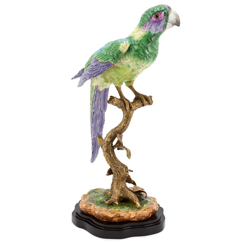 Статуэтка PARROT ATLANTIDE Мульти Бронза Черный Статуэтка PARROT ATLANTIDE Мульти Бронза Черный в Костроме | Loft Concept