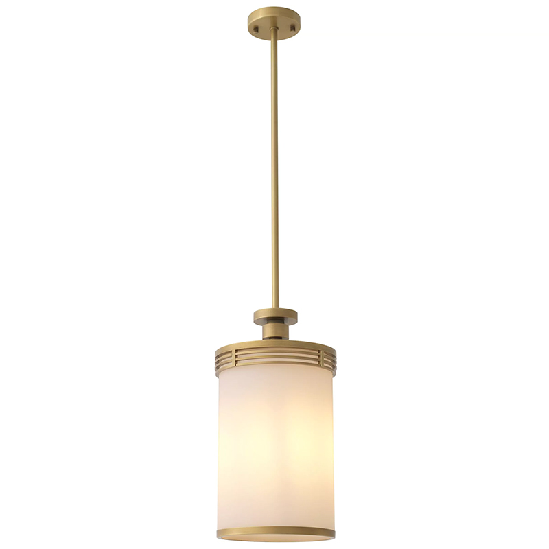 Подвесной светильник Eichholtz Pendant Fayence Латунь Белый Подвесной светильник Eichholtz Pendant Fayence Латунь Белый в Костроме | Loft Concept