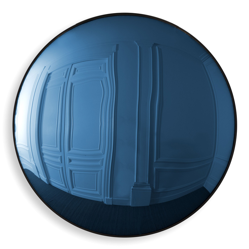 Настенный декор Eichholtz Mirror Pacifica Blue Синий Черный Настенный декор Eichholtz Mirror Pacifica Blue Синий Черный в Костроме | Loft Concept
