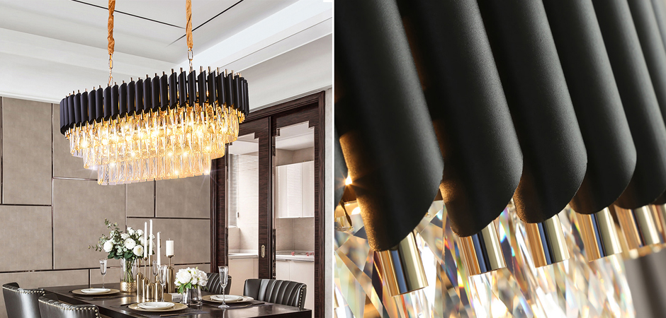 Люстра Empire Black Rectangular Chandelier Crystal Люстра Empire Black Rectangular Chandelier Crystal - Loft-Concept в Костроме