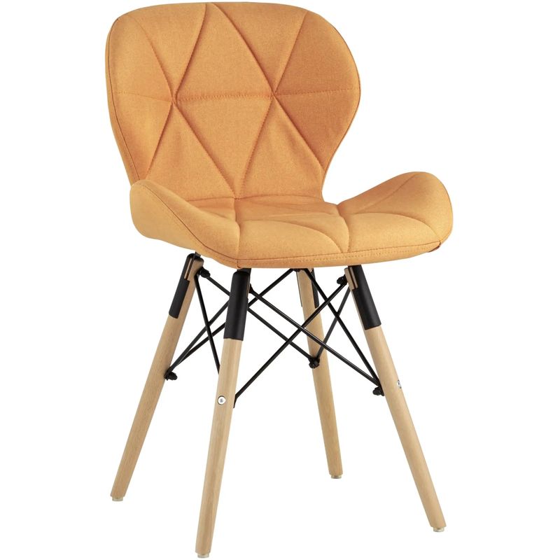 Стул Jeroen Chair Рогожка Оранжевый Цвет Оранжевый Древесина Черный Стул Jeroen Chair Рогожка Оранжевый Цвет Оранжевый Древесина Черный в Костроме | Loft Concept