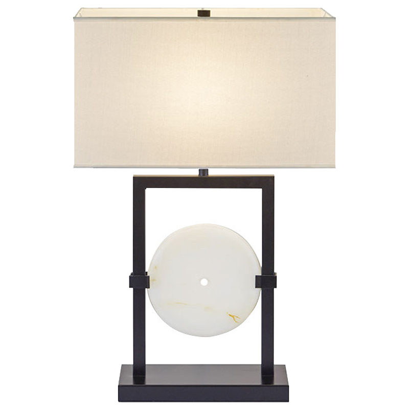 Настольная лампа Laudine Table Lamp Молочный Черный Белый Настольная лампа Laudine Table Lamp Молочный Черный Белый в Костроме | Loft Concept
