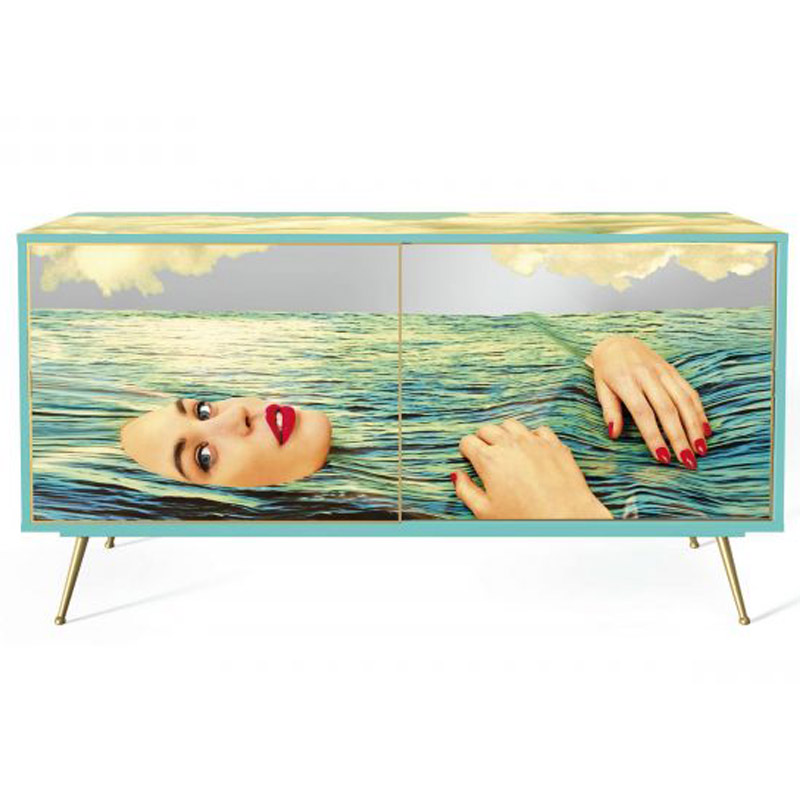 Комод Seletti Cabinet Sliding Door Sea Girl Мульти Золотой Шампань Комод Seletti Cabinet Sliding Door Sea Girl Мульти Золотой Шампань в Костроме | Loft Concept