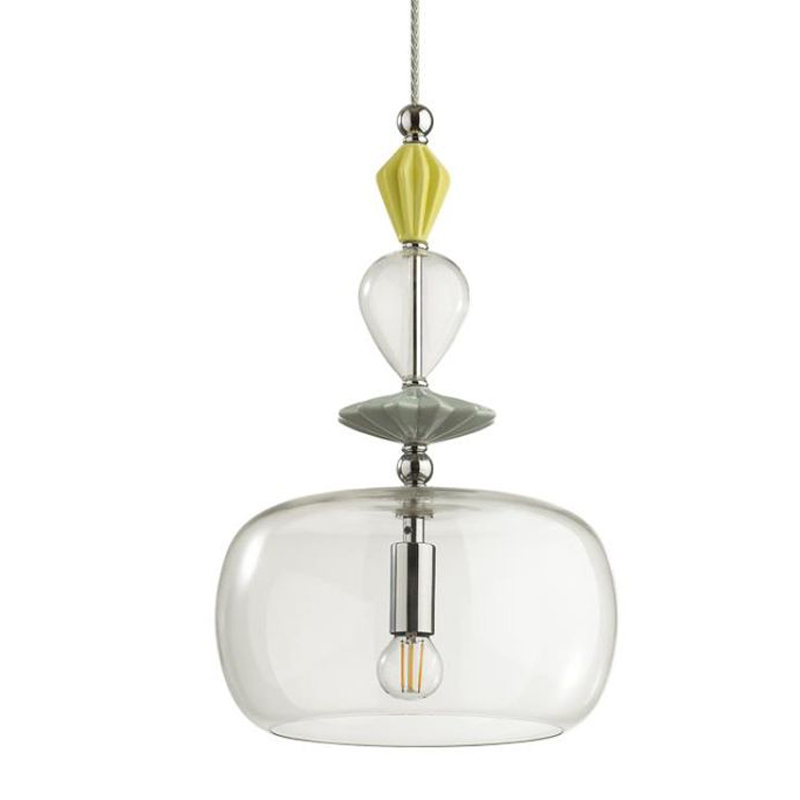 Подвесной светильник Iris Glas hanging lamp candy A chrome Прозрачное Стекло Прозрачный желтый Голубой Хром Прозрачный зеленый Подвесной светильник Iris Glas hanging lamp candy A chrome Прозрачное Стекло Прозрачный желтый Голубой Хром Прозрачный зеленый в Костроме | Loft Concept