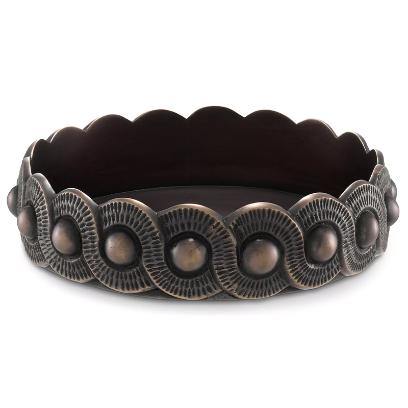 Пепельница Eichholtz Ashtray Palmeral Бронза Темная бронза винтаж Пепельница Eichholtz Ashtray Palmeral Бронза Темная бронза винтаж в Костроме | Loft Concept