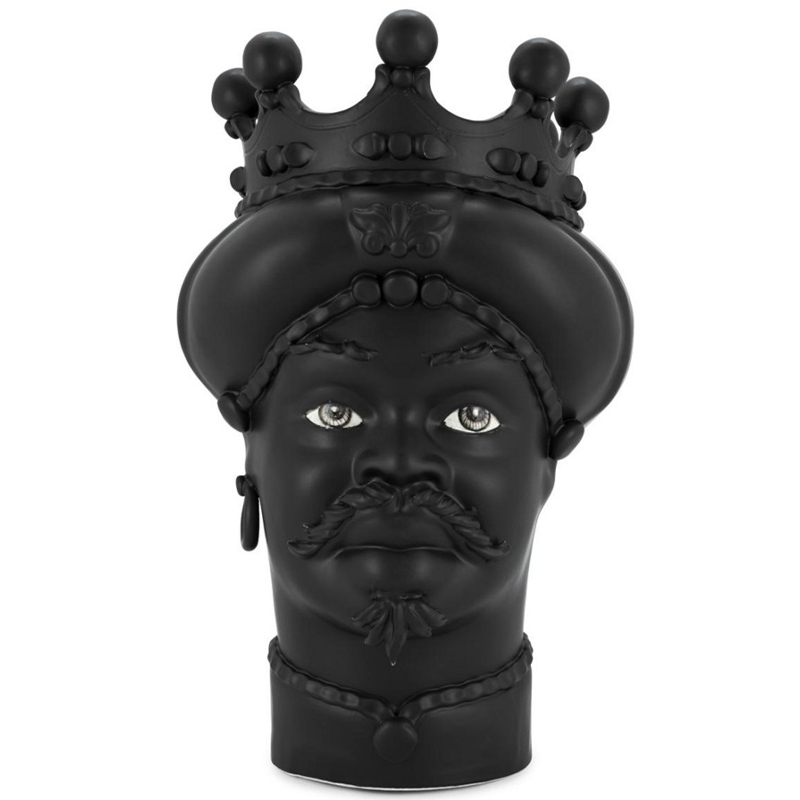 Ваза Vase Moro Man All Black Черный в Костроме | Loft Concept 