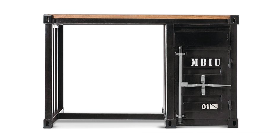 Письменный стол Metal & Oak Sea Container Desk Письменный стол Metal & Oak Sea Container Desk - Loft-Concept в Костроме