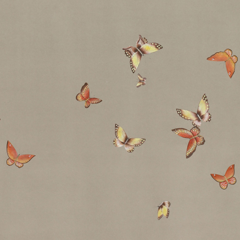 Обои ручная роспись Butterflies Echo on dyed paper Обои ручная роспись Butterflies Echo on dyed paper в Костроме | Loft Concept