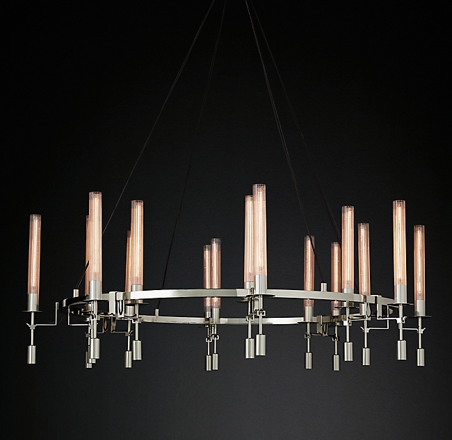 Люстра Restoration Hardware Fontanelle Chandelier nickel Никель Прозрачный Люстра Restoration Hardware Fontanelle Chandelier nickel Никель Прозрачный в Костроме | Loft Concept