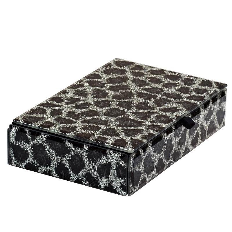 Шкатулка Snow Leopard Серый Шкатулка Snow Leopard Серый в Костроме | Loft Concept