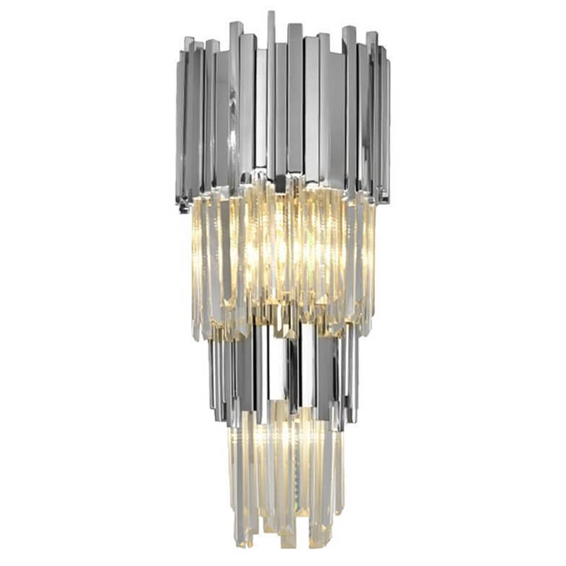 Бра Luxxu Modern Cascade Wall Lamp Silver 58 Серебряный Прозрачное Стекло Бра Luxxu Modern Cascade Wall Lamp Silver 58 Серебряный Прозрачное Стекло в Костроме | Loft Concept