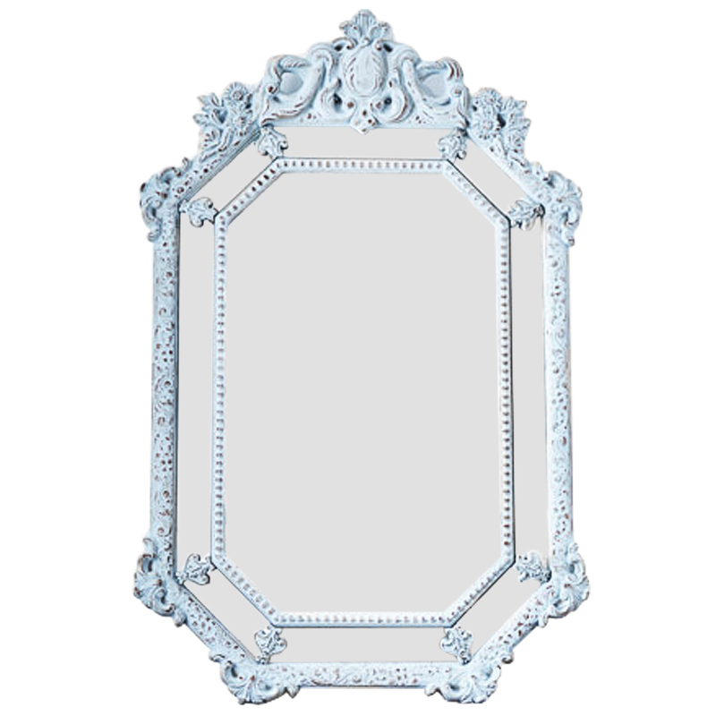 Зеркало Keppel Mirror Pastel Blue Винтажный голубой Античное зеркальное стекло Зеркало Keppel Mirror Pastel Blue Винтажный голубой Античное зеркальное стекло в Костроме | Loft Concept