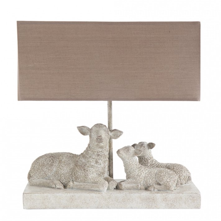 Настольная лампа Mouton Lampe de table Бежево-серый Настольная лампа Mouton Lampe de table Бежево-серый в Костроме | Loft Concept