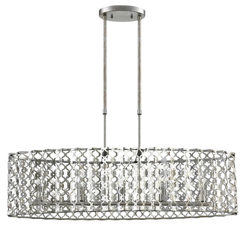 Люстра Arabesque Quatrefoil Drum Шампань Винтаж Люстра Arabesque Quatrefoil Drum Шампань Винтаж в Костроме | Loft Concept