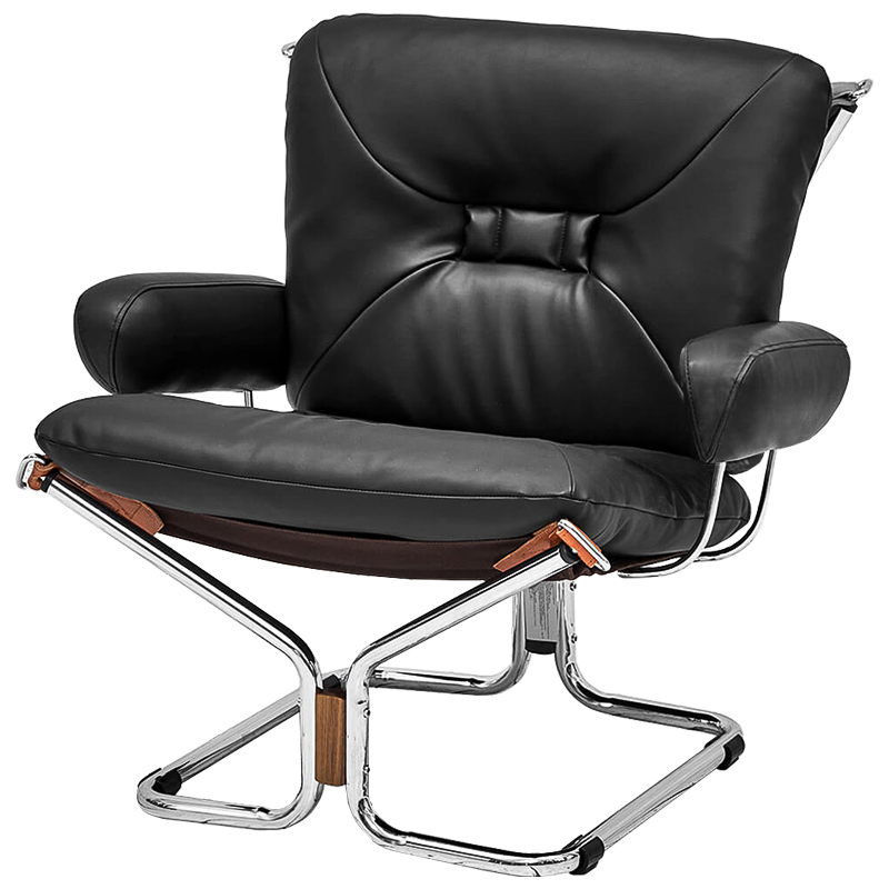 Кресло Zahra Chair Хром Черный Кресло Zahra Chair Хром Черный в Костроме | Loft Concept