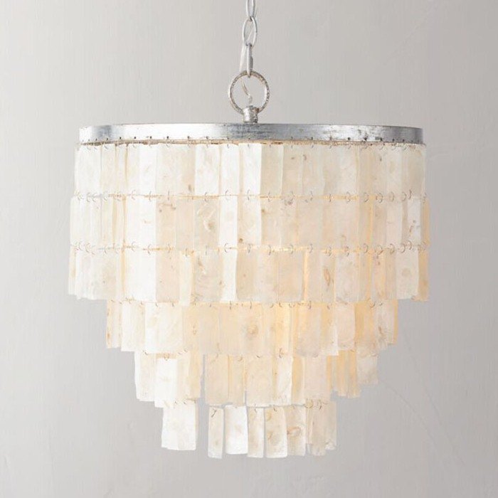 Люстра Shell Square Pendant Белый Люстра Shell Square Pendant Белый в Костроме | Loft Concept