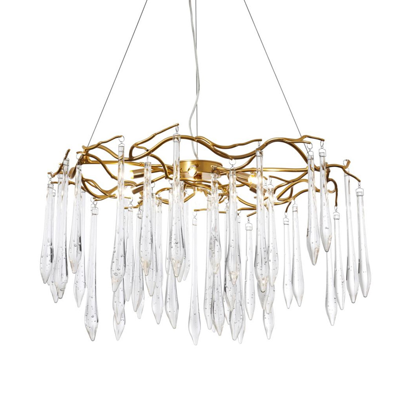 Люстра Average Crystal Rain Gold Золотой Люстра Average Crystal Rain Gold Золотой в Костроме | Loft Concept
