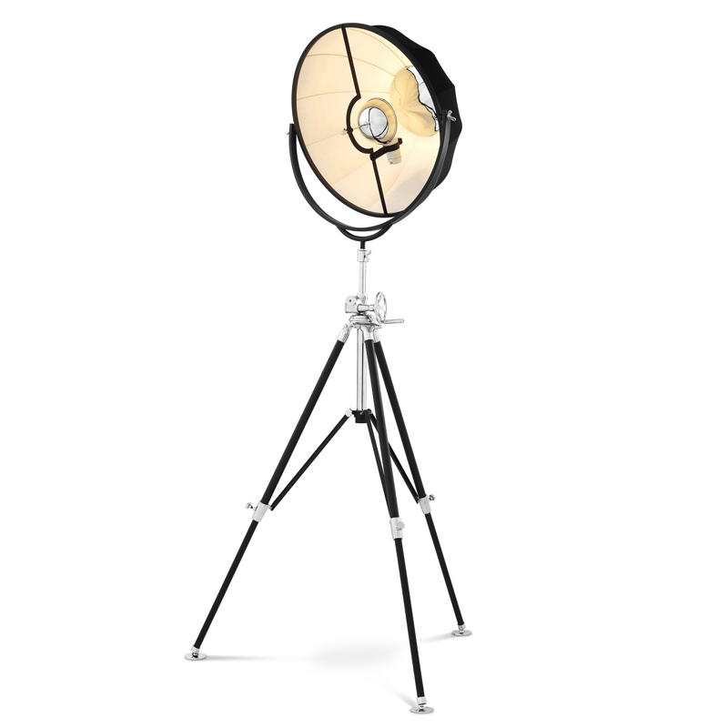 Торшер Eichholtz Floor Lamp Vertigo Черный Никель Торшер Eichholtz Floor Lamp Vertigo Черный Никель в Костроме | Loft Concept
