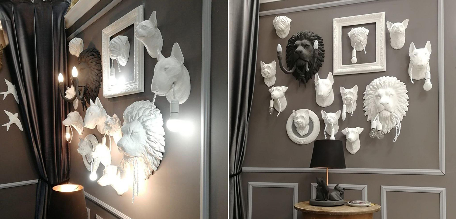 Аксессуар на стену Мопс - фото