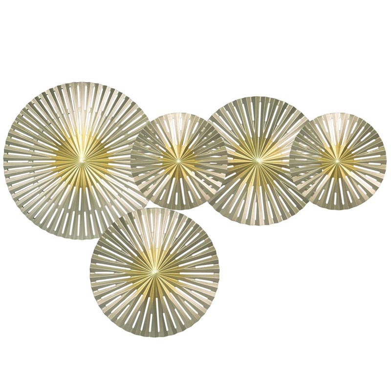 Арт-объект Apollo Gold and Silver Wall Plaque Disc gap 5 Золотой Серебряный Арт-объект Apollo Gold and Silver Wall Plaque Disc gap 5 Золотой Серебряный в Костроме | Loft Concept
