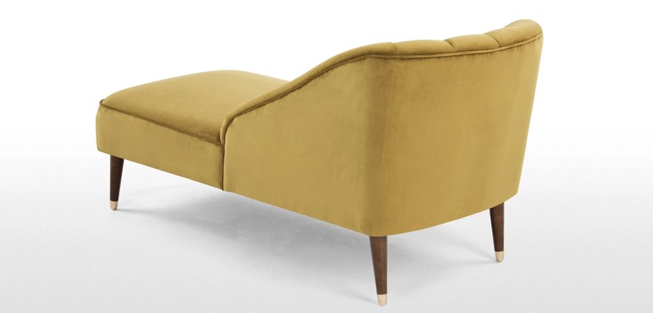 Кушетка Chaise Longue, Antique Gold Velvet Кушетка Chaise Longue, Antique Gold Velvet - Loft-Concept в Костроме