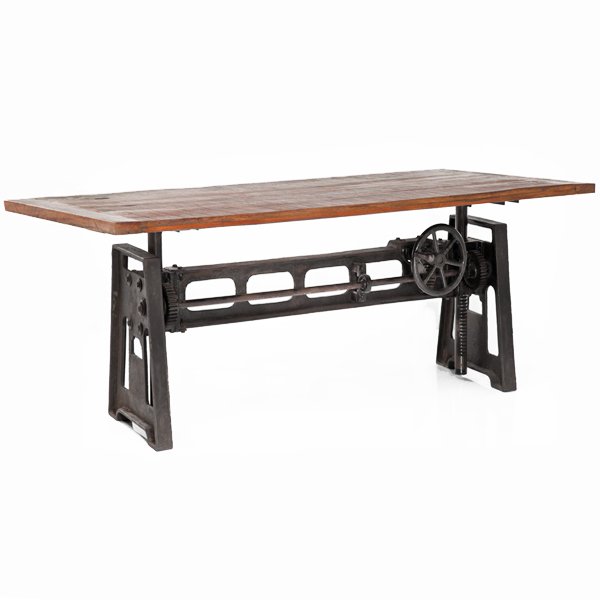 Стол GARIBALDI Dining Table Industrial Дуб темный Стол GARIBALDI Dining Table Industrial Дуб темный в Костроме | Loft Concept