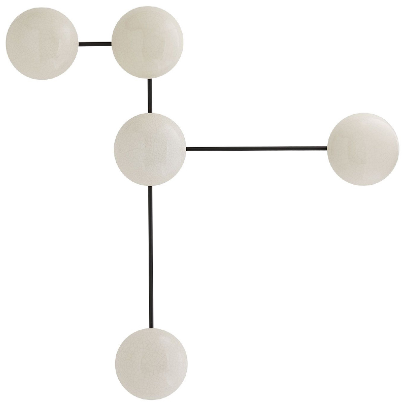 Бра GLAZE SCULPTURAL SCONCE Черный Белый Бра GLAZE SCULPTURAL SCONCE Черный Белый в Костроме | Loft Concept