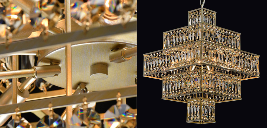 Люстра Crystal Inserts Lamp amber 16 Люстра Crystal Inserts Lamp amber 16 - Loft-Concept в Костроме