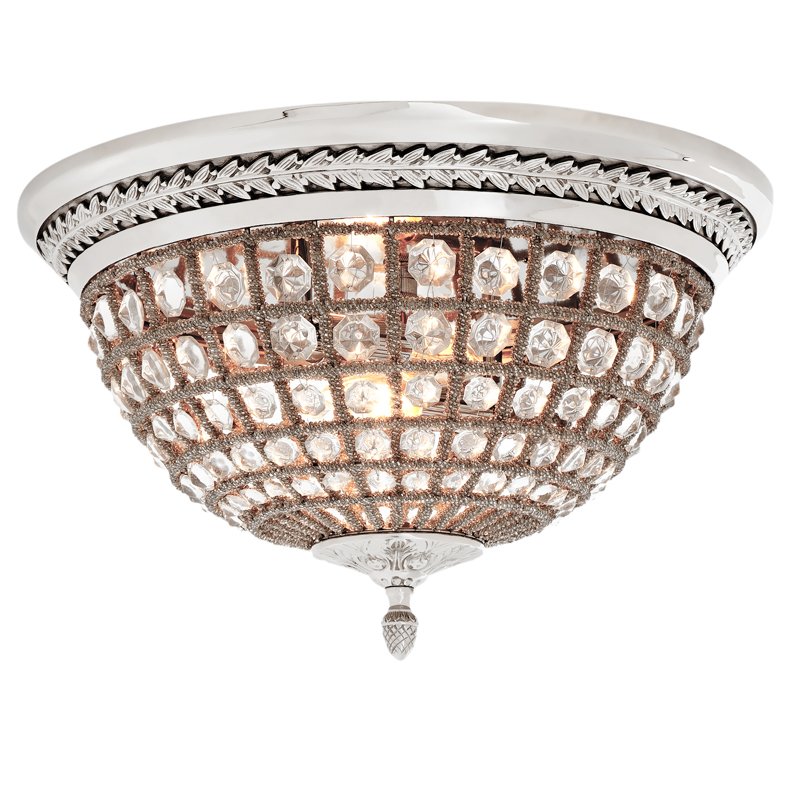 Потолочный светильник Ceiling Lamp Kasbah Nickel Никель Прозрачное Стекло Потолочный светильник Ceiling Lamp Kasbah Nickel Никель Прозрачное Стекло в Костроме | Loft Concept