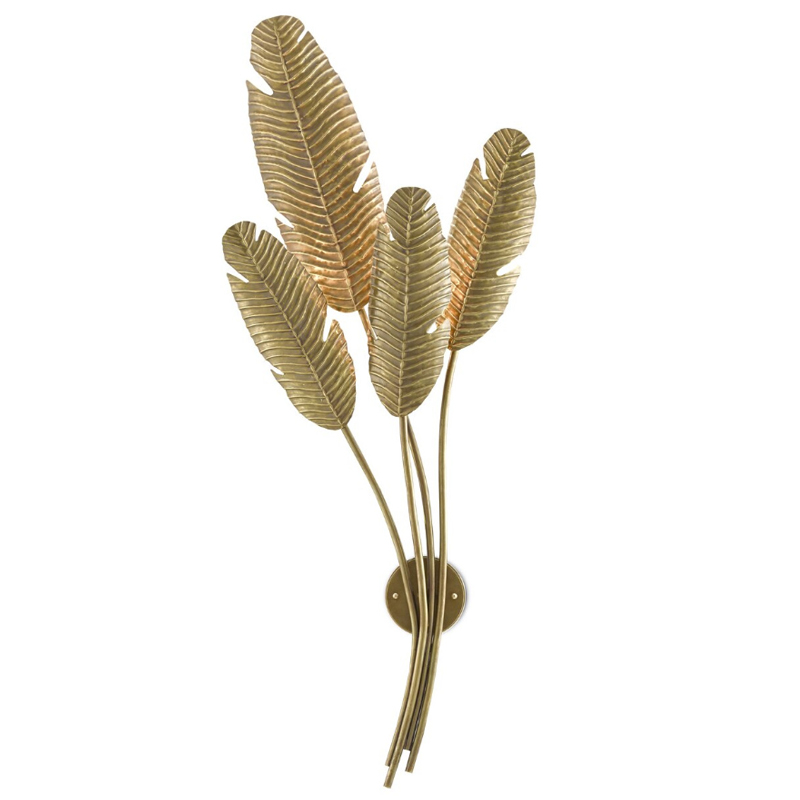 Бра Листья Золотые Пальмы Golden Palm Leaves Wall Lamp Золотой Бра Листья Золотые Пальмы Golden Palm Leaves Wall Lamp Золотой в Костроме | Loft Concept