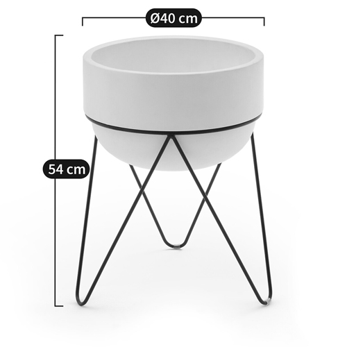 Кашпо Elevated Planters Luna 54 белое Кашпо Elevated Planters Luna 54 белое в Костроме