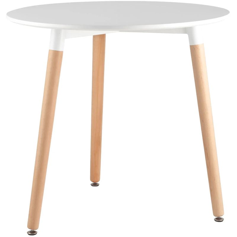 Стол обеденный Hoffman Collection круглый три ножки Белый Древесина Стол обеденный Hoffman Collection круглый три ножки Белый Древесина в Костроме | Loft Concept