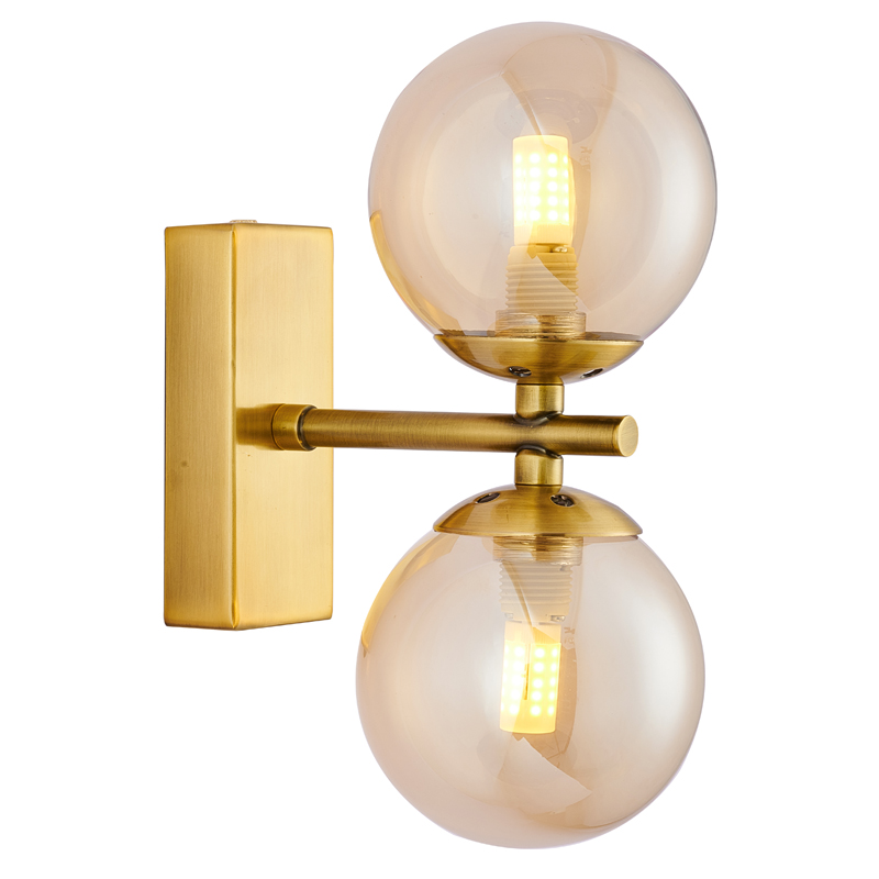 Бра Berries Sconce amber Латунь Янтарь (Amber) Бра Berries Sconce amber Латунь Янтарь (Amber) в Костроме | Loft Concept