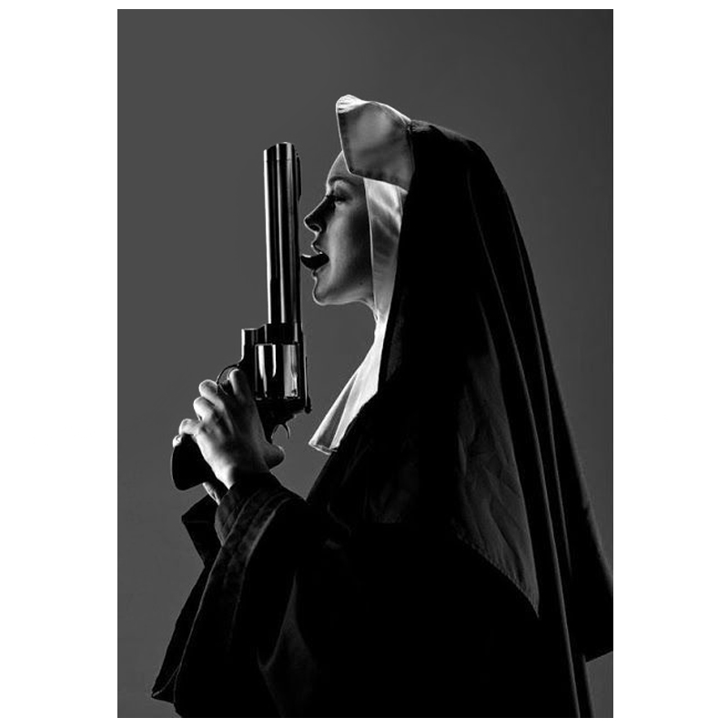 Постер Черно-Белый Nun III Черно-белый Постер Черно-Белый Nun III Черно-белый в Костроме | Loft Concept