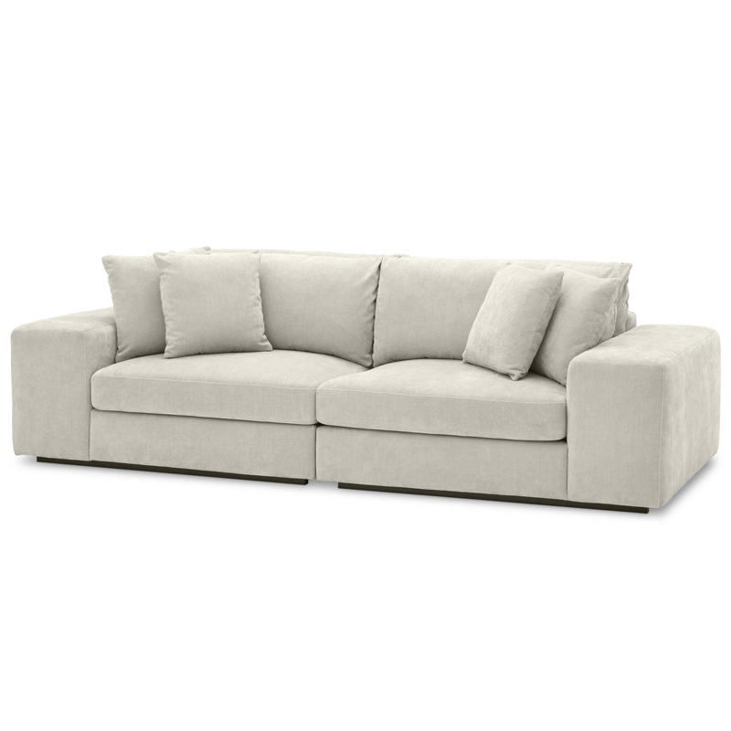 Диван Eichholtz Sofa Vista Grande sand Песочный Черный Диван Eichholtz Sofa Vista Grande sand Песочный Черный в Костроме | Loft Concept