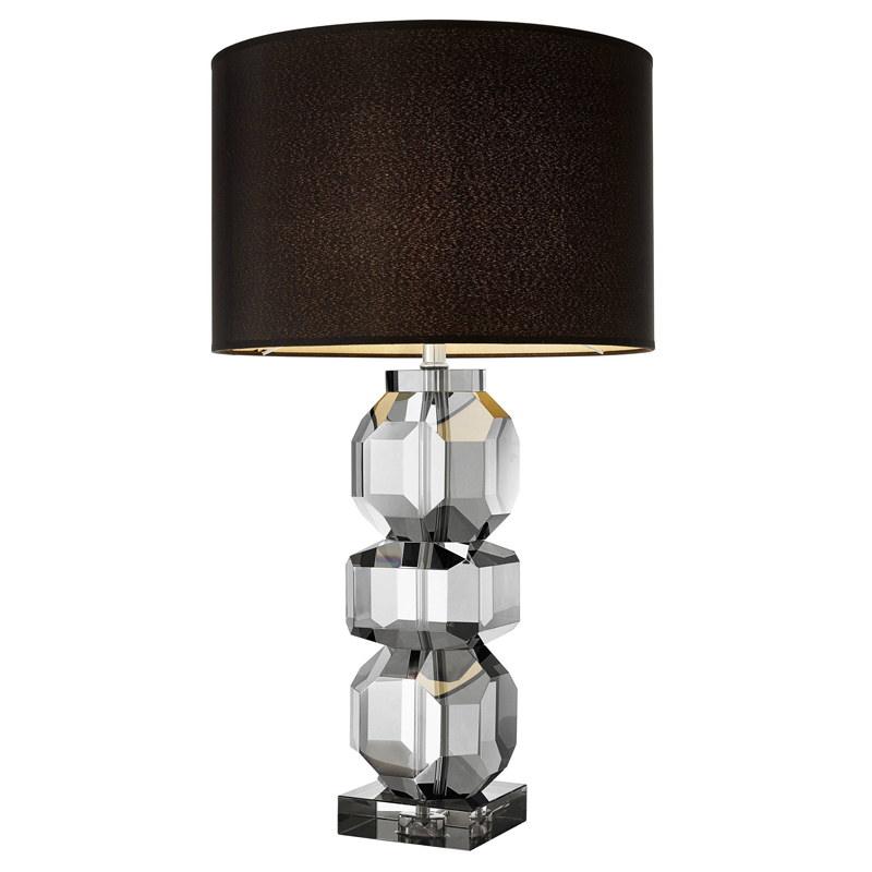 Настольная лампа Eichholtz Table Lamp Mornington Стекло Смок Черный Настольная лампа Eichholtz Table Lamp Mornington Стекло Смок Черный в Костроме | Loft Concept
