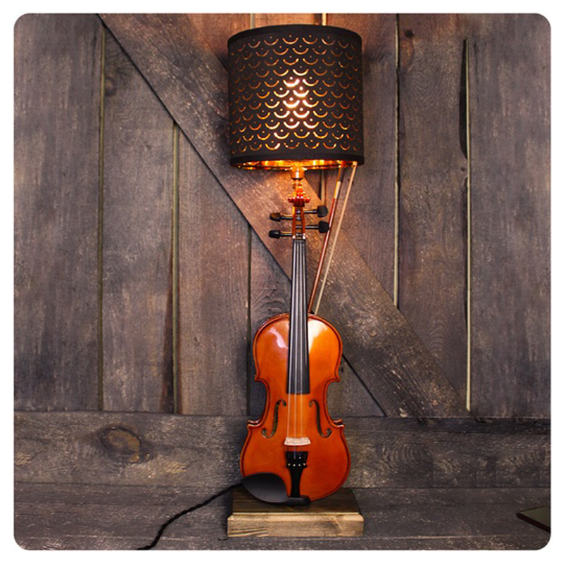 Настольная лампа Violin brown Коричневый Настольная лампа Violin brown Коричневый в Костроме | Loft Concept