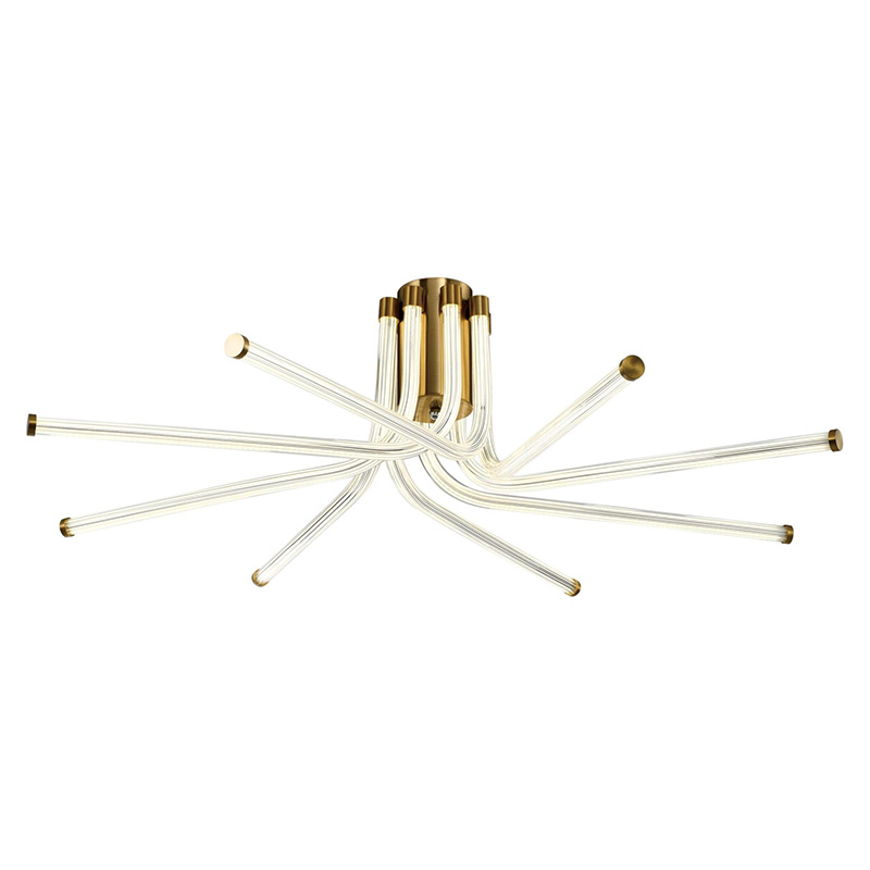 Потолочный светильник светодиодный из стали Trumpet Tube Bronze Бронза в Костроме | Loft Concept 