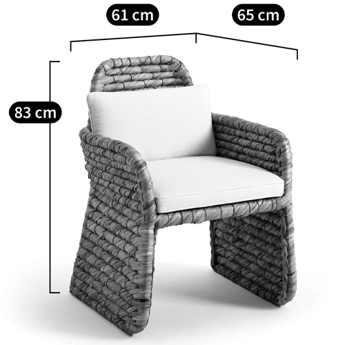 Плетеное кресло Madge Wicker Armchair Плетеное кресло Madge Wicker Armchair в Костроме
