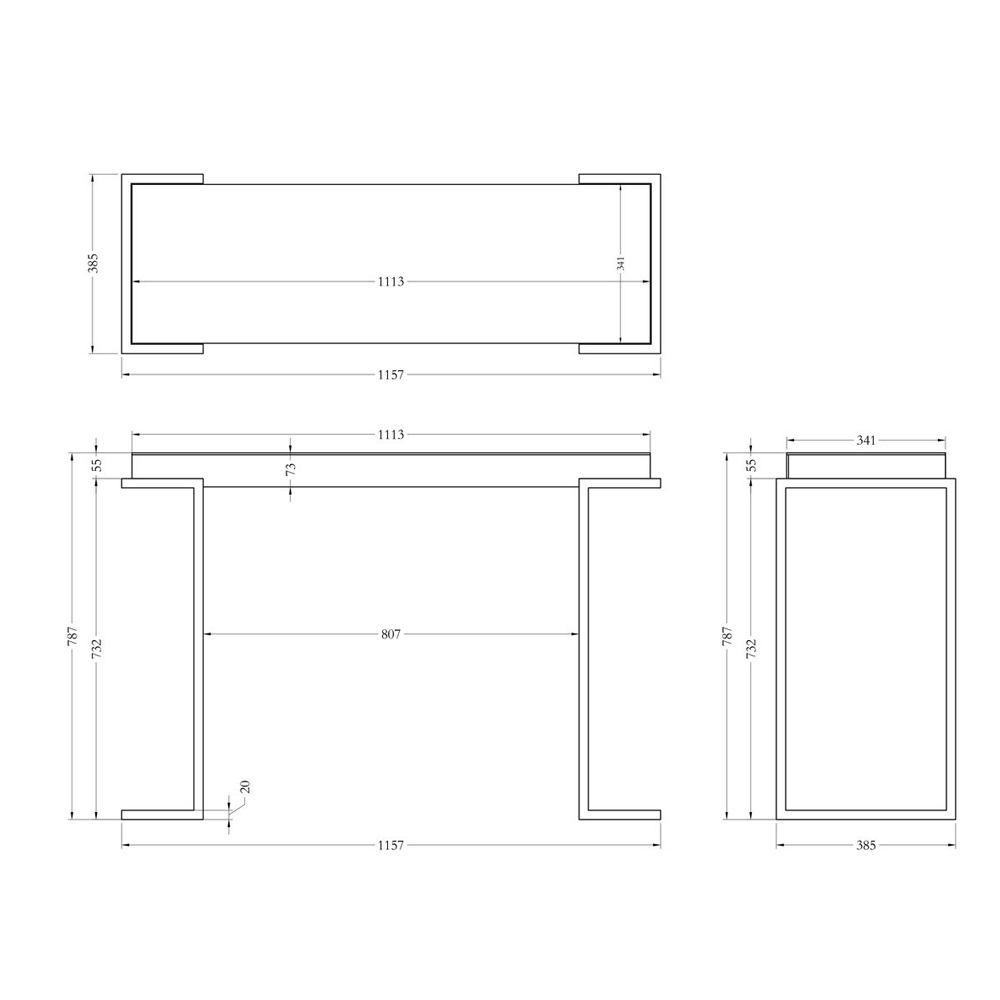 Консоль зеркальная Mirror Chrome Console Консоль зеркальная Mirror Chrome Console в Костроме