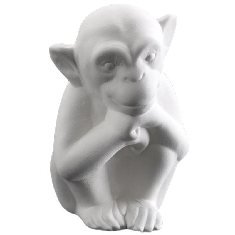 Статуэтка Abhika Monkey Bisc. Белый Статуэтка Abhika Monkey Bisc. Белый в Костроме | Loft Concept