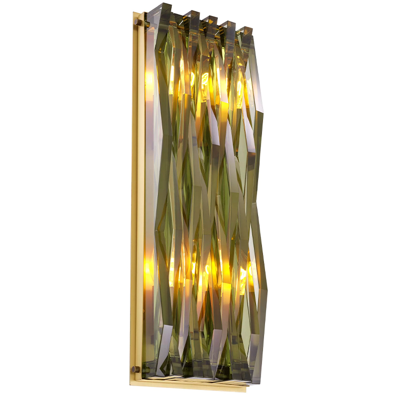 Бра Eichholtz Wall Lamp Nuvola L Green Латунь Зеленый смок Стекло Смок Бра Eichholtz Wall Lamp Nuvola L Green Латунь Зеленый смок Стекло Смок в Костроме | Loft Concept