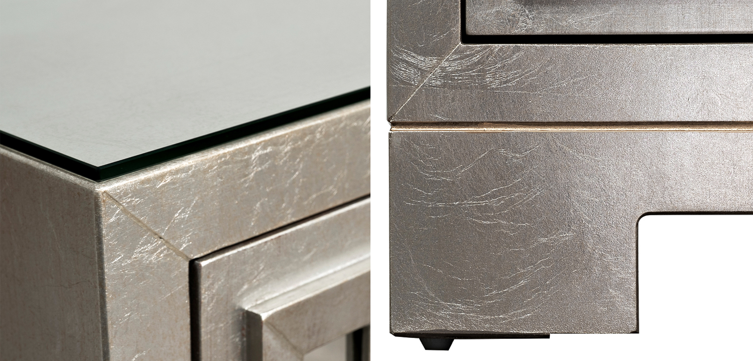 Комод в стиле Арт-деко с зеркальным фасадом Torben Chest of drawers mirror facade - фото №2