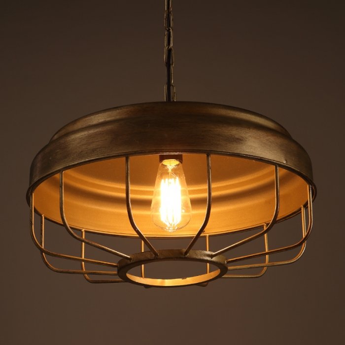 Подвесной светильник Lofter Golden Cage Коричневый Подвесной светильник Lofter Golden Cage Коричневый в Костроме | Loft Concept